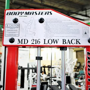Body Masters MD216 Low Back