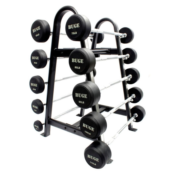 BUGE Ez curl and Straight fixed barbell set