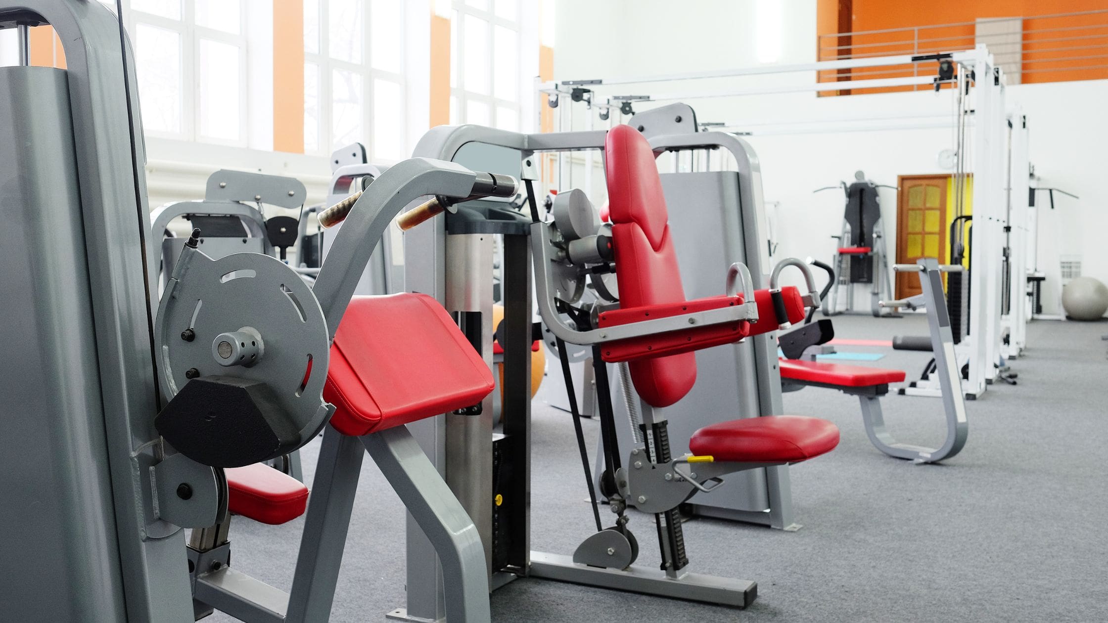 Pro line gym equipment installed in a commercial training facility.