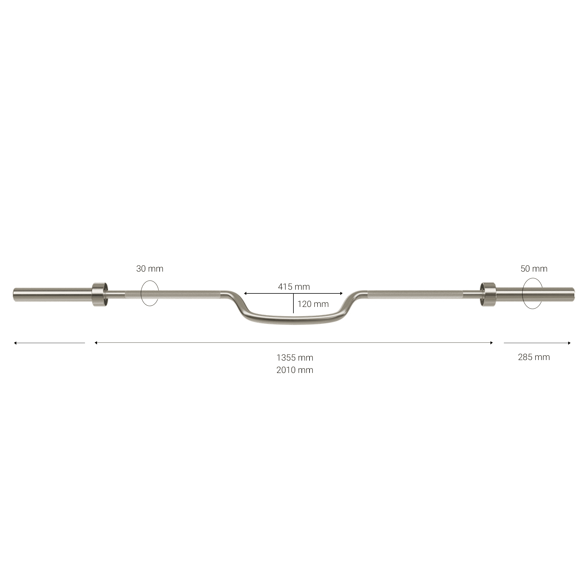 Curved Bar 419 Measurements
