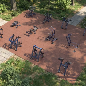 StreetBarbell Medium Outdoor Gym Layout Package