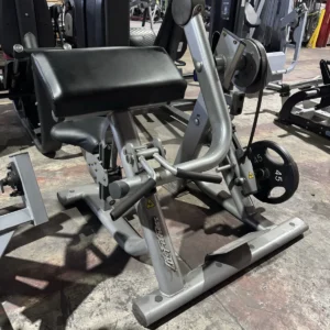 Pre-owned Life Fitness Signature Series plate-loaded biceps curl — front view