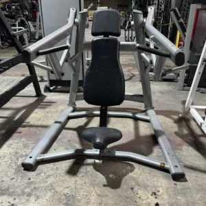 Pre-owned Life Fitness Signature Series plate-loaded shoulder press — front view